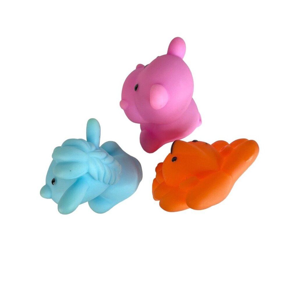 6 Infantino Animal Bath Squirt Toy Lion Bear Hippo Tiger Monkey Donkey Lot - Picture 12 of 13